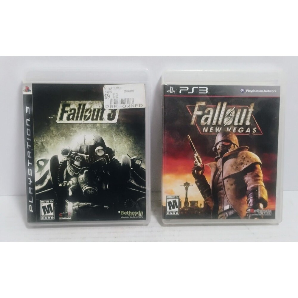 SONY PLAYSTATION 3 PS3 BETHSEDA FALLOUT 3 & NEW VEGAS GAME LOT